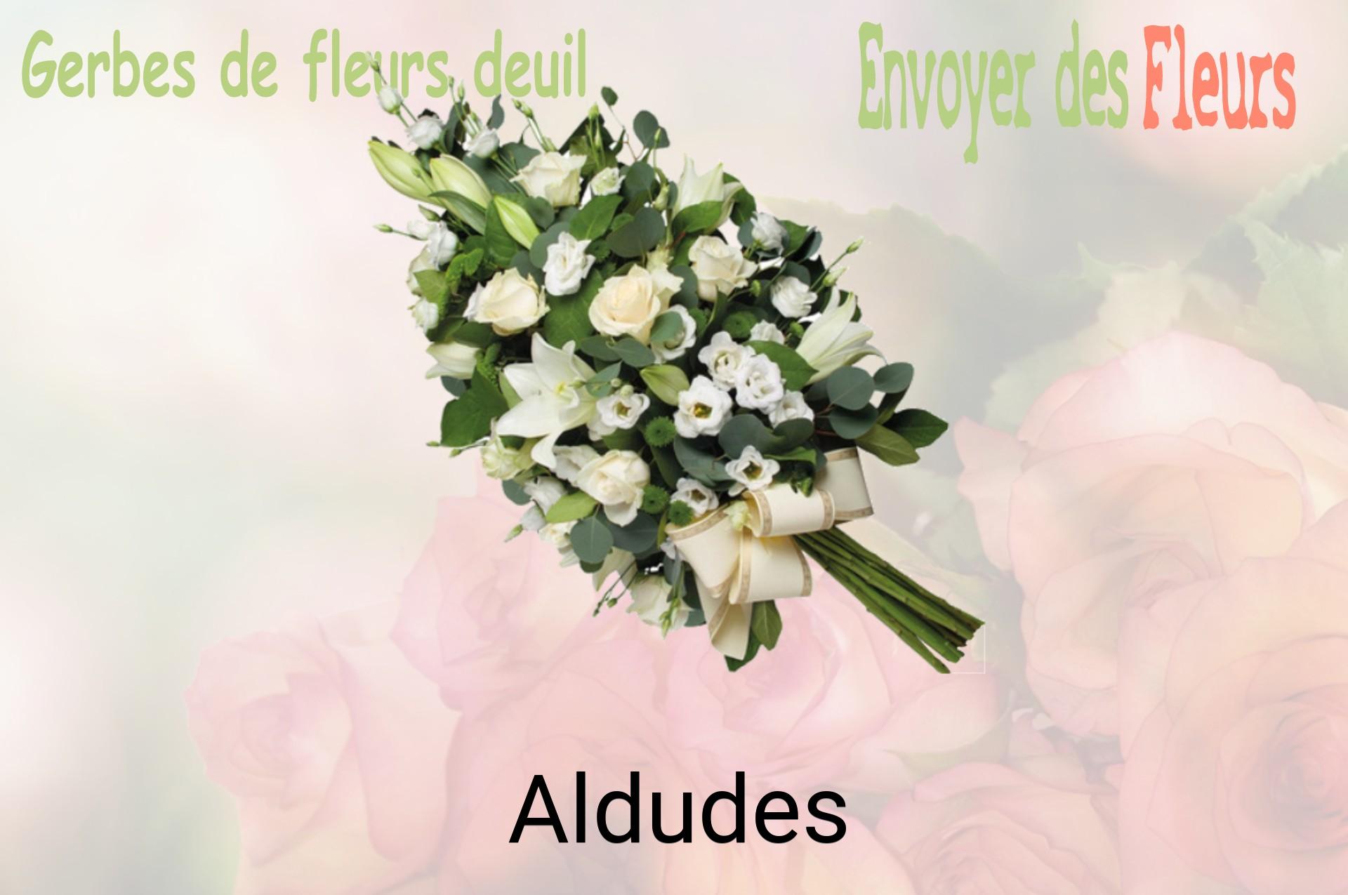 Gerbe de fleurs de deuil livrée à Aldudes